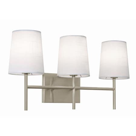 Afx Rose 3-Light LED Vanity - Satin Nickel ROSV2211CBSN